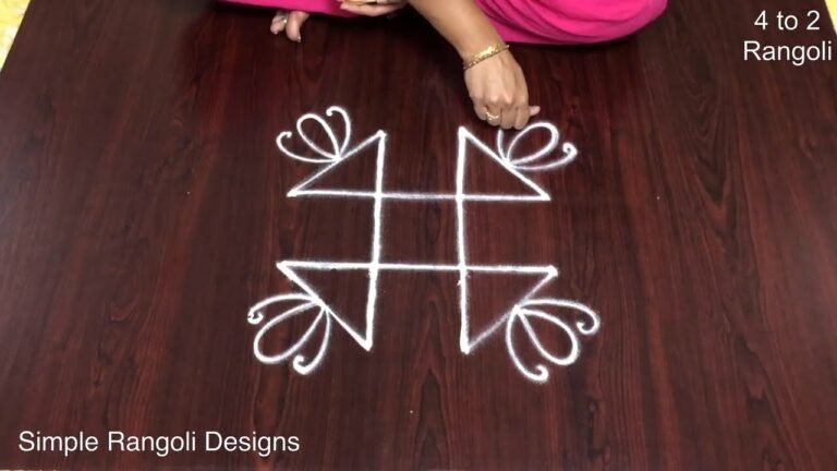 daily simple chukkala muggulu 764