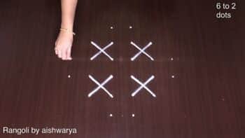 Daily Simple Latest Friday 6x2x2 Kolam