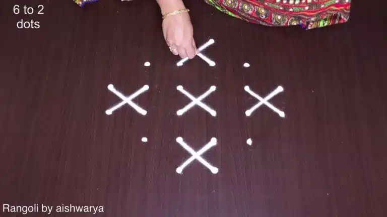 6×2×2 dots kolam