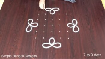 Daily Use Rangoli With Dots