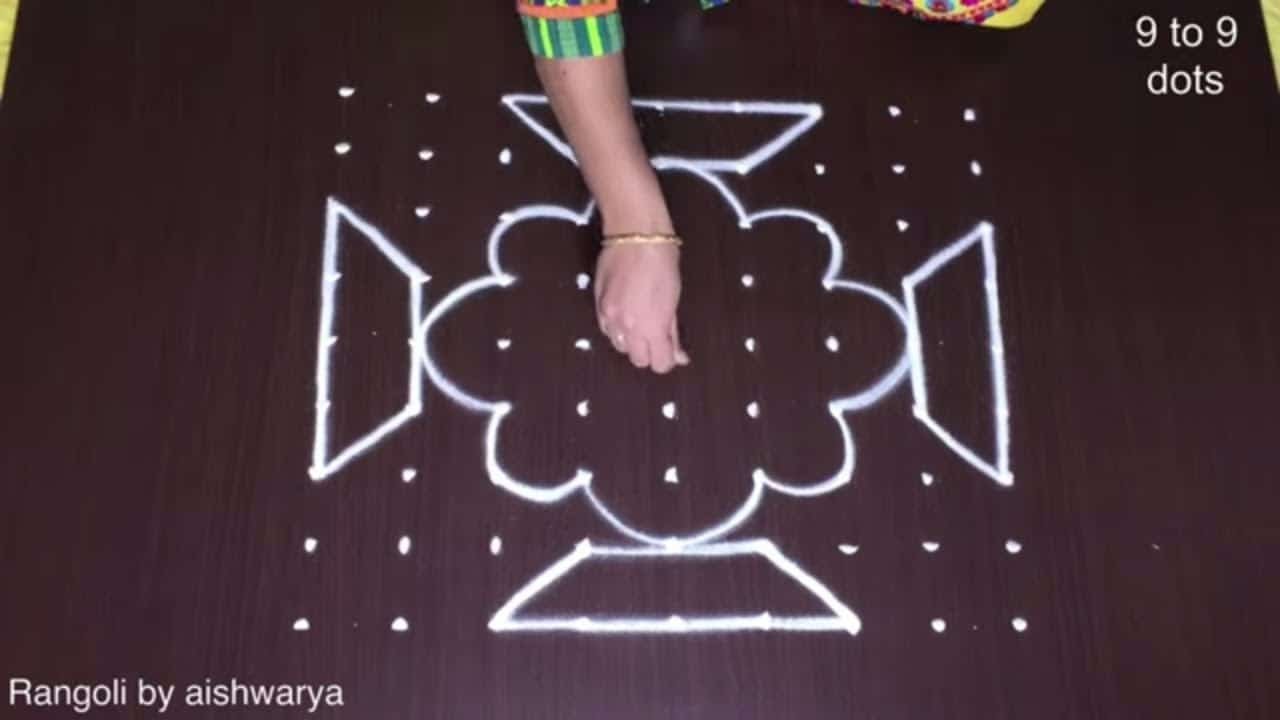 Dasara Special Rangoli Very Easy