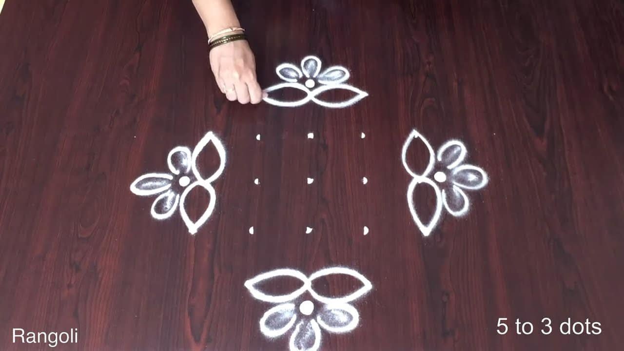 Deepa Rangoli Designs With Dots