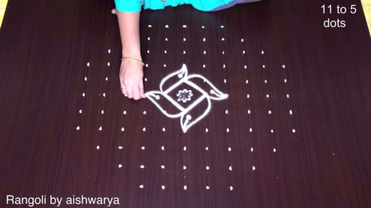 Deepam Kolam 11 Into 5