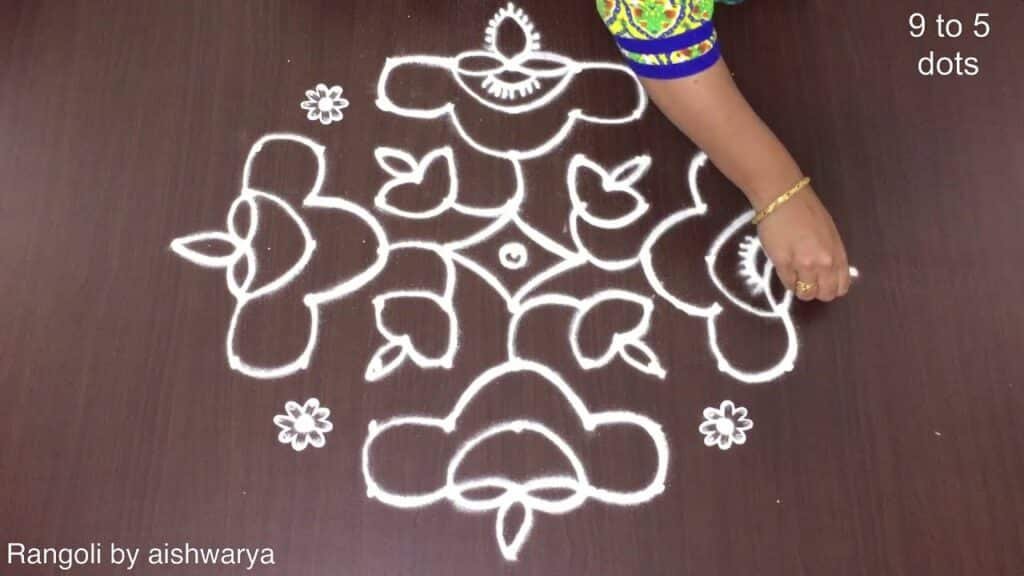 deepam muggulu for diwaali 7312