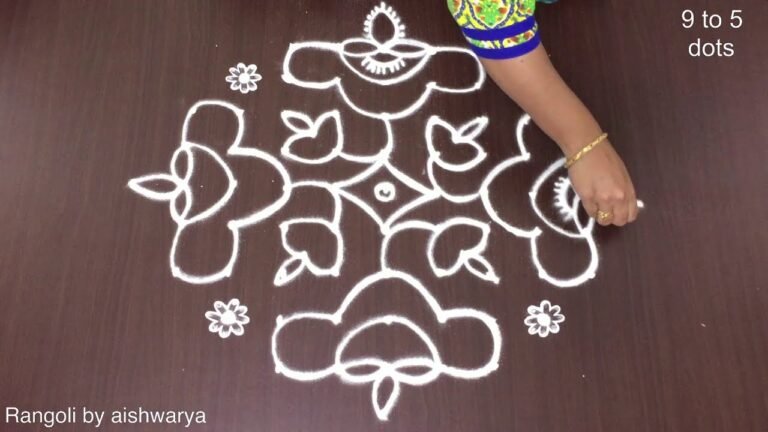 deepam muggulu for Diwali