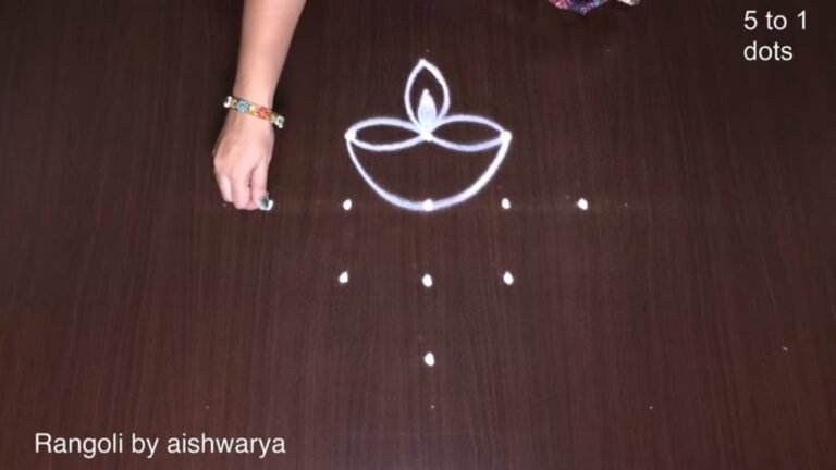deepam muggulu for apartments