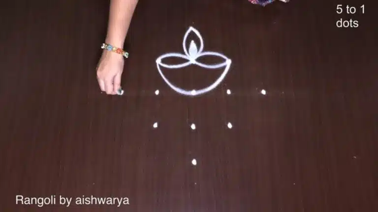 deepam muggulu for apartments