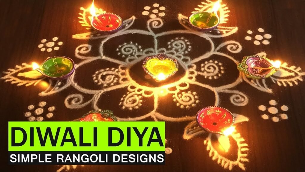9-to-5 dot deepam rangoli