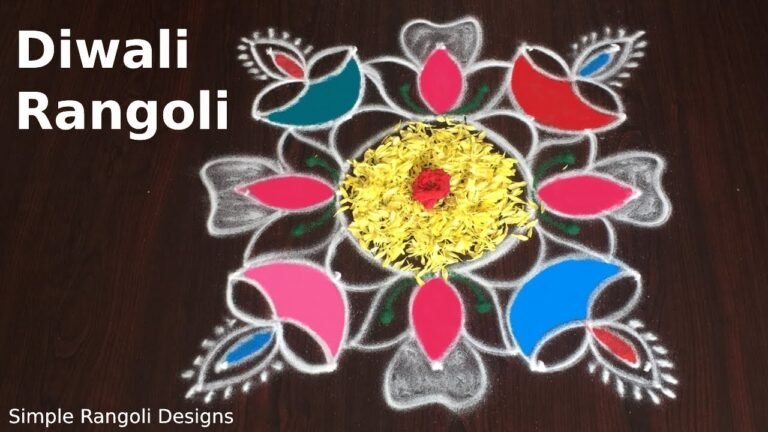 Deepavali colour kolam