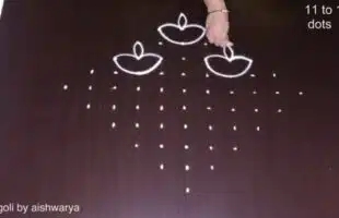 Deepavali Deepala Muggulu Very Easy