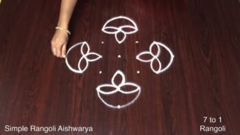 Deepavali Muggulu 7 Dots