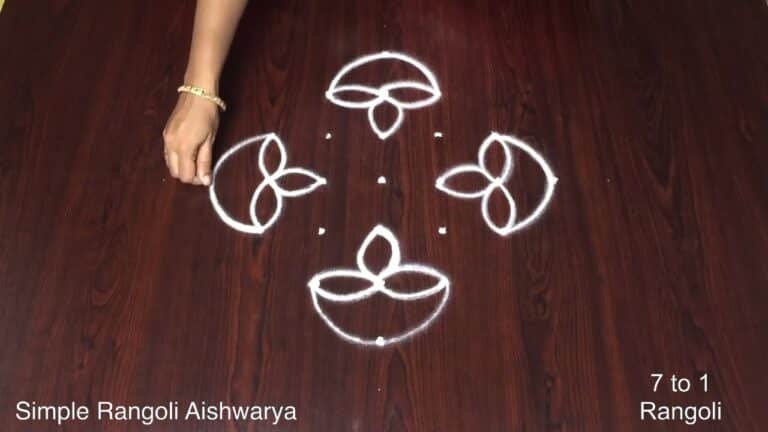 Deepavali Muggulu 7 Dots