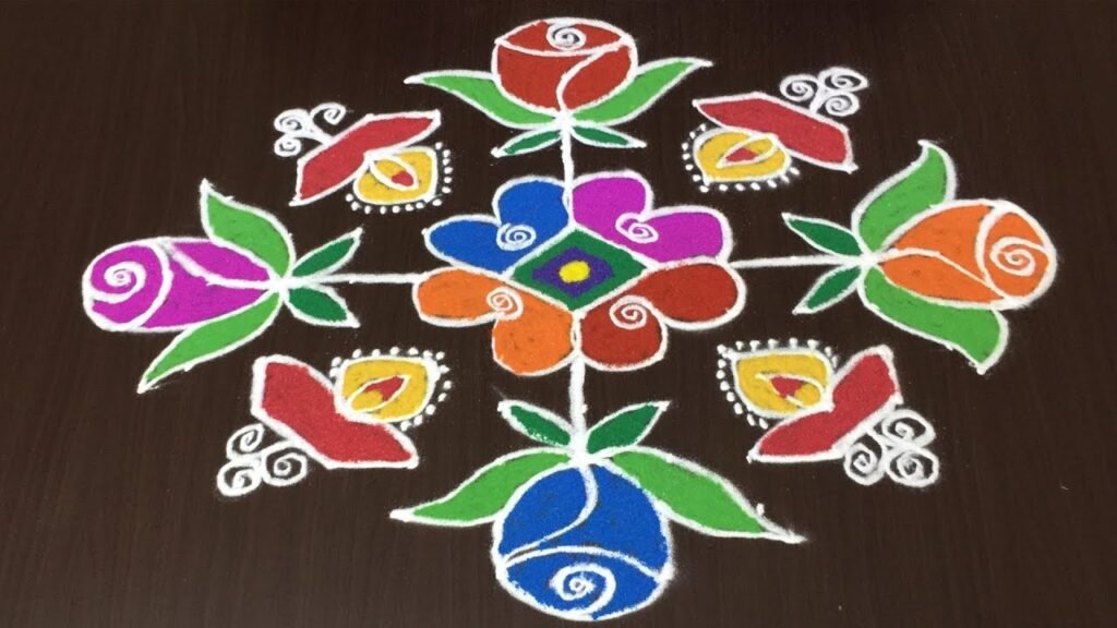 13 dots Deepavali muggulu