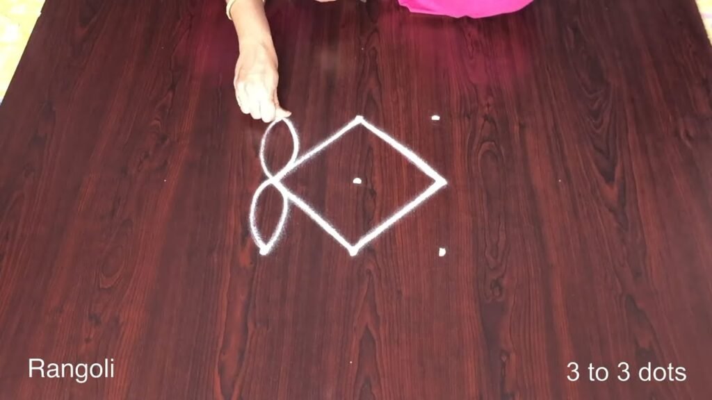 deepavali muggulu with dots 670