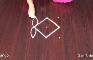 Deepavali Muggulu With Dots