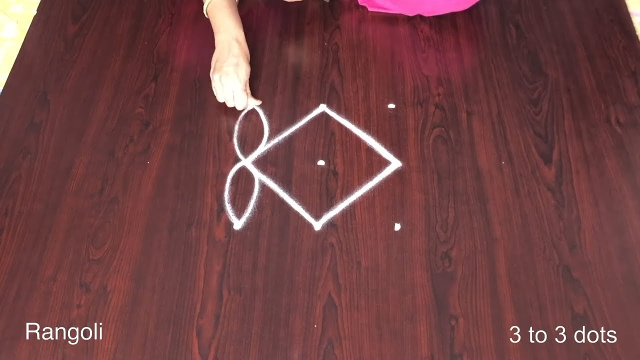 Deepavali Muggulu With Dots