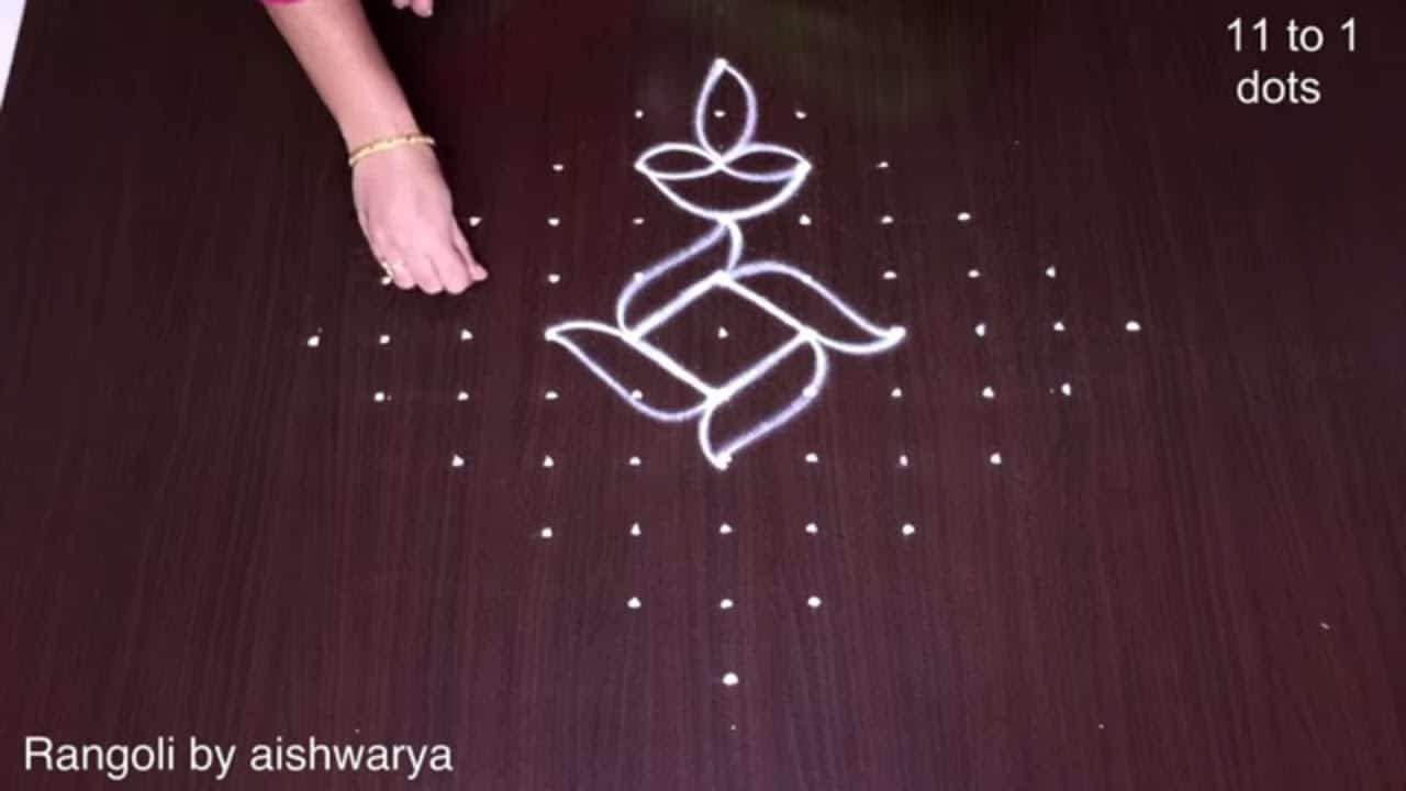 Deepawali Kolam Simple 11×1