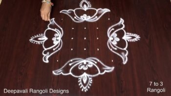 Deepawali Muggulu Rangoli Easy