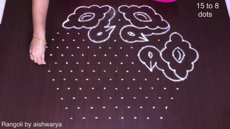 15 dots kolam