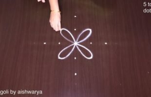 Dhantrayadasi Rangoli Simple Kutti Kolam