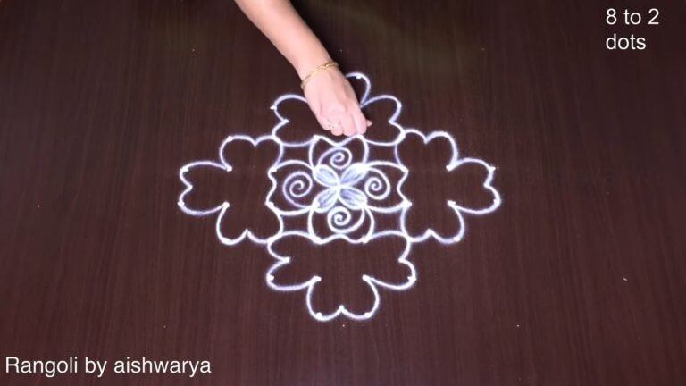 8×2×2 dots Dhanteras rangoli