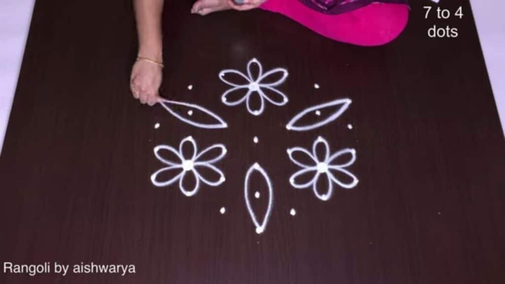 Dhanurmasam flower rangoli