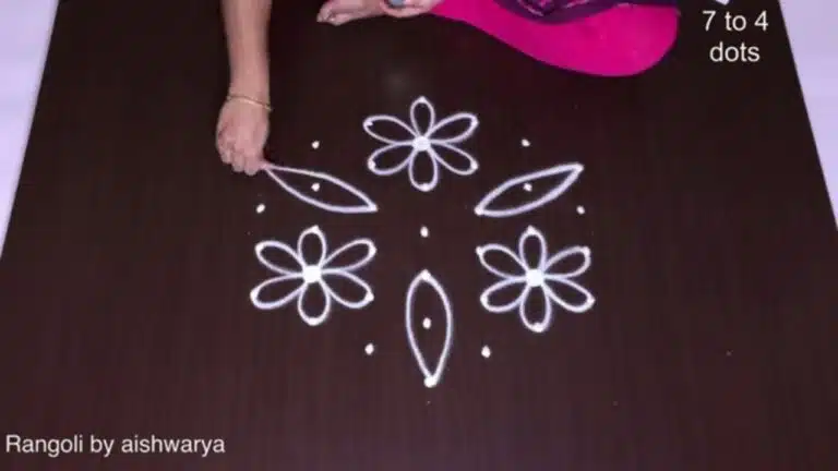Dhanurmasam flower rangoli