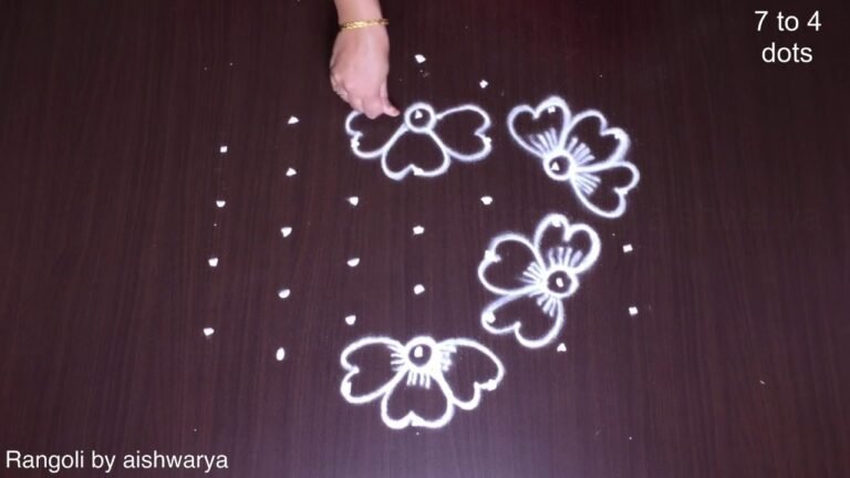 Different Beginners Small Deepam Muggulu
