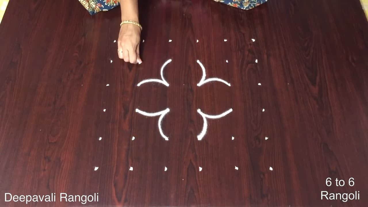 Dipavali Easy Diya Diwali Special Rangoli