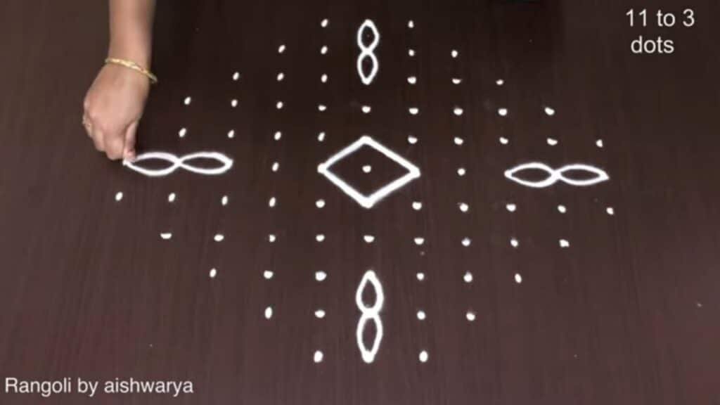 Deepavali butterfly kolam