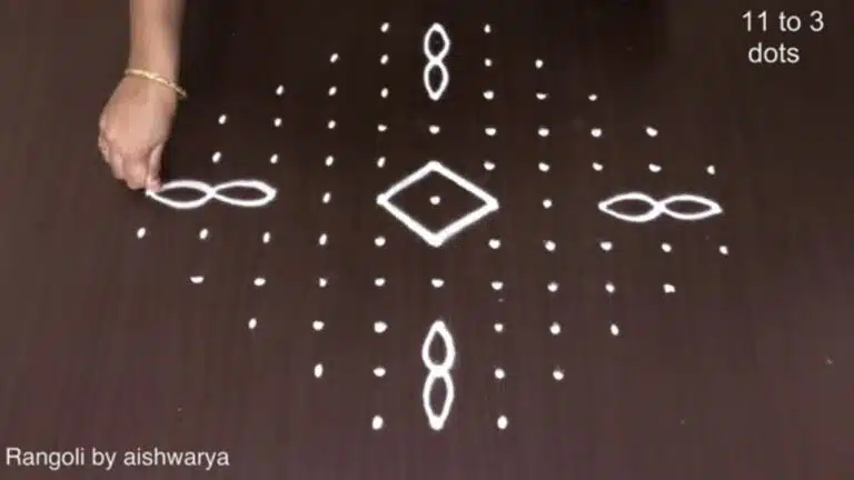 Deepavali butterfly kolam