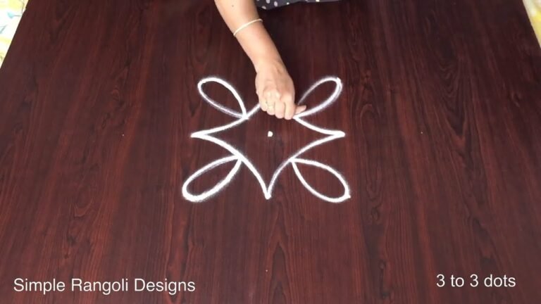 Diwali 3 Dots Rangoli