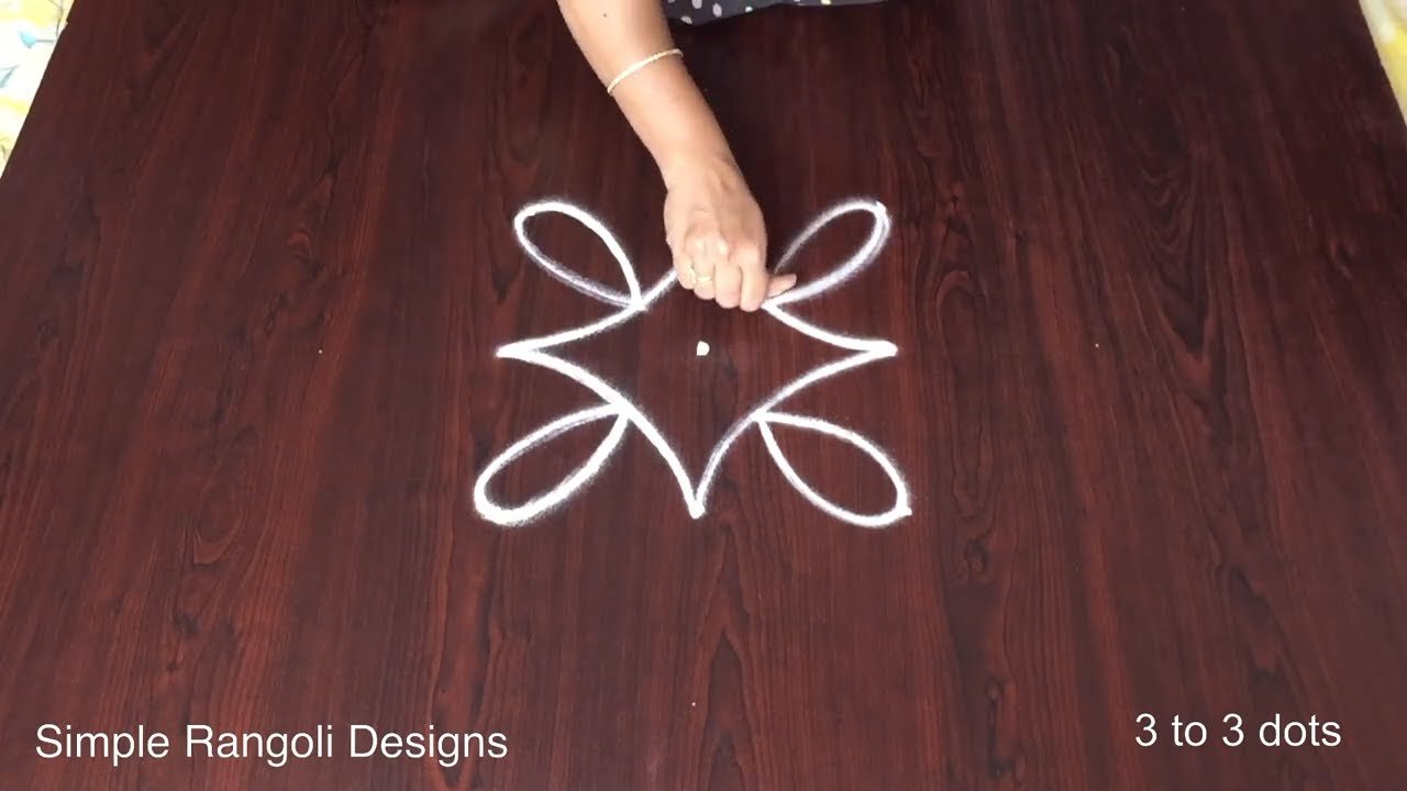Diwali 3 Dots Rangoli