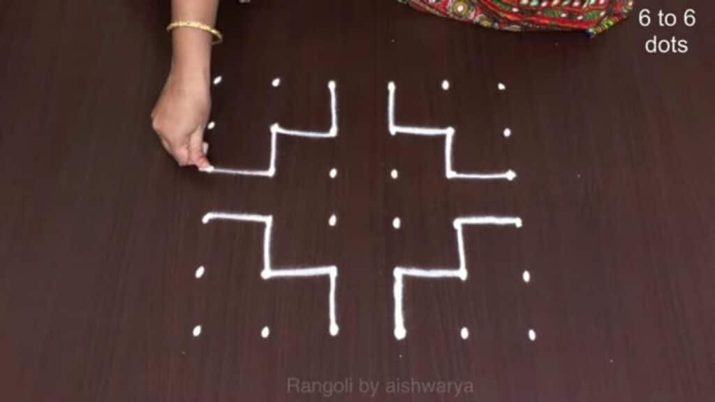 Diwali diya rangoli