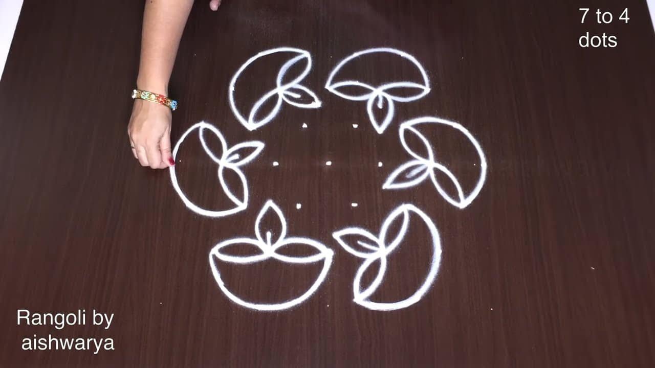 Diwali Festival Diya Rangoli