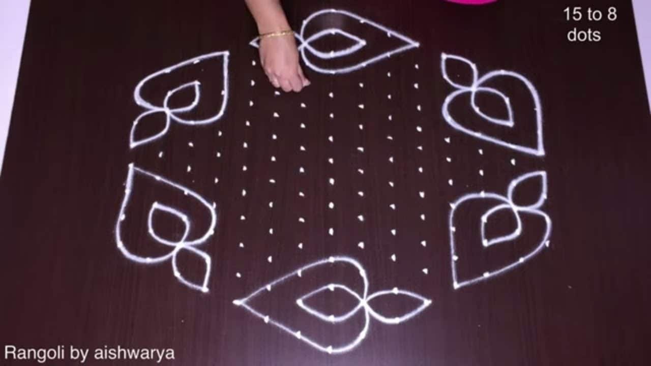 Diwali Festival Muggulu Rangoli