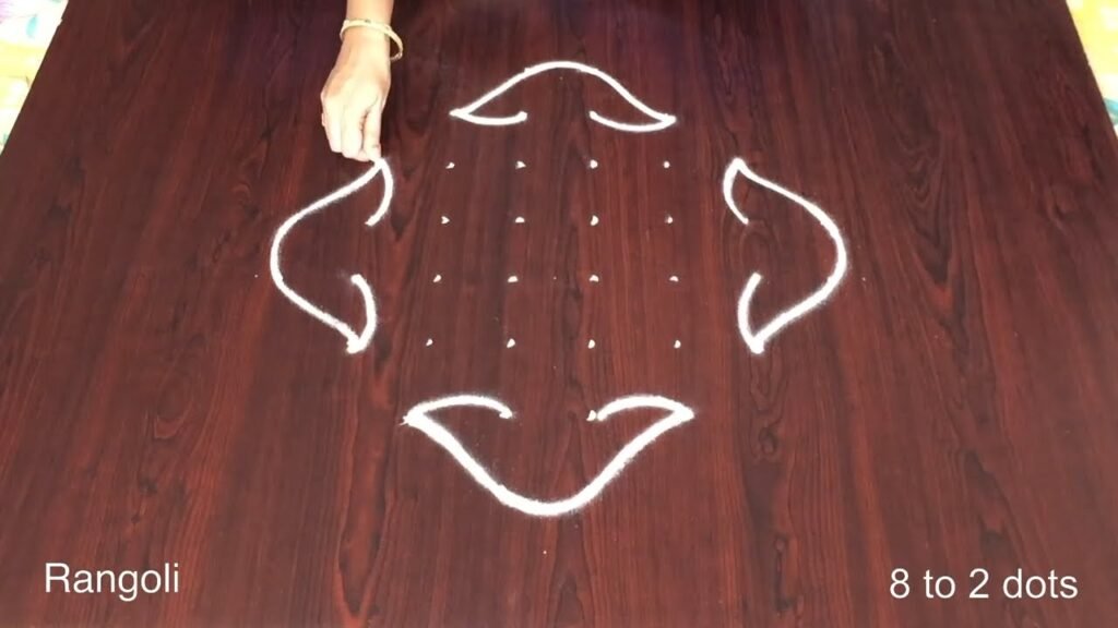 traditional Diwali flower rangoli