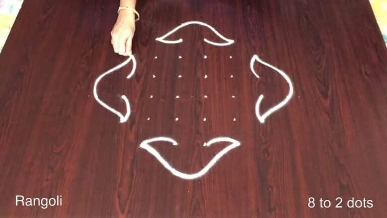 traditional Diwali flower rangoli