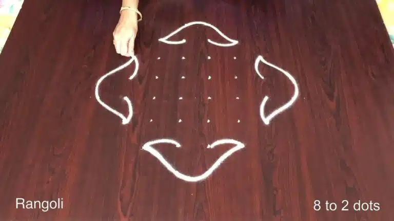 traditional Diwali flower rangoli