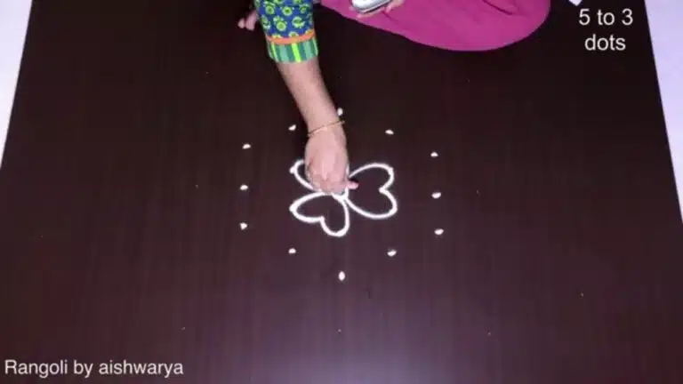 Diwali Kolam for Festival Step by Step Muggulu