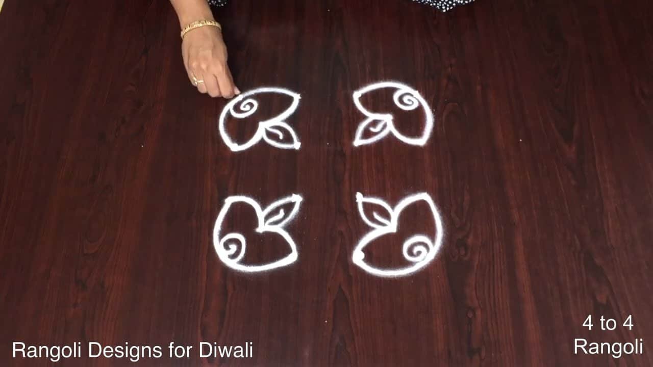 Diwali Kolam Simple