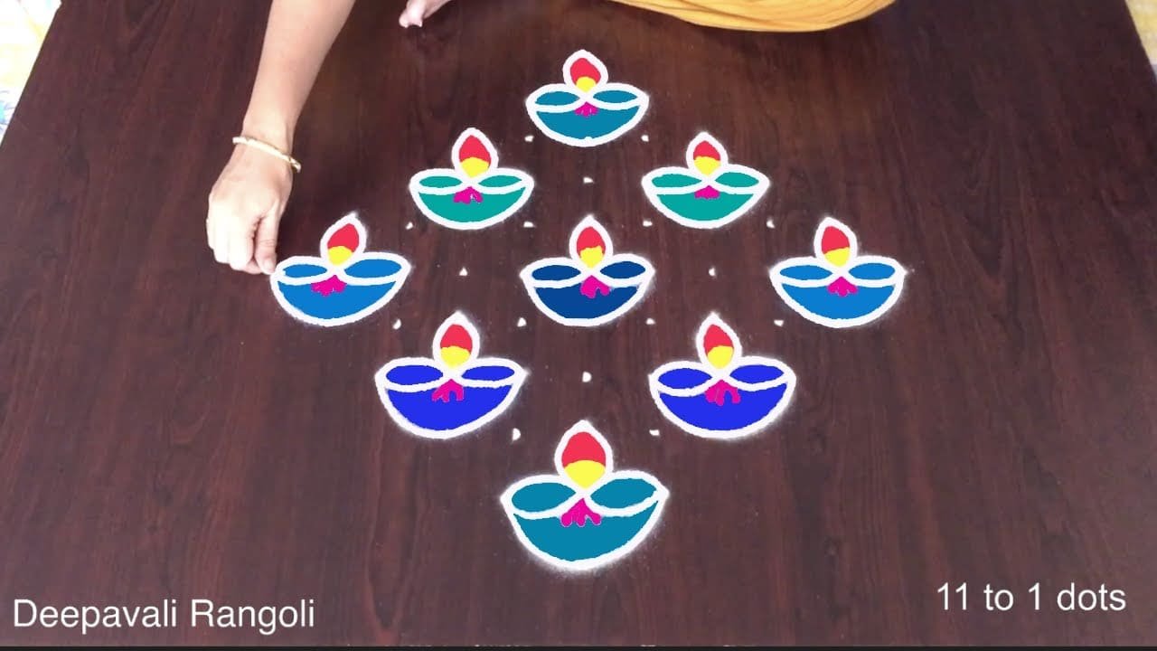 Diwali Muggulu 2024 Rangoli for Diwali