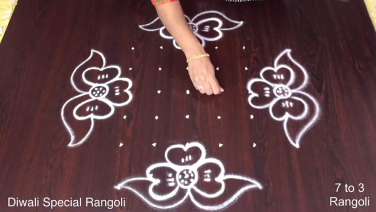 Diwali Rangoli Easy