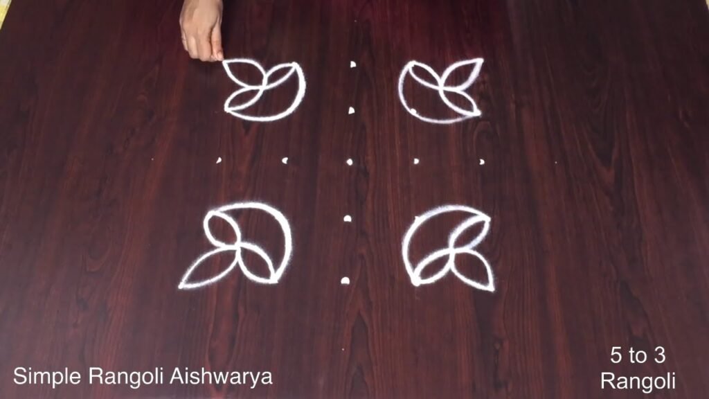 Diwali flower rangoli