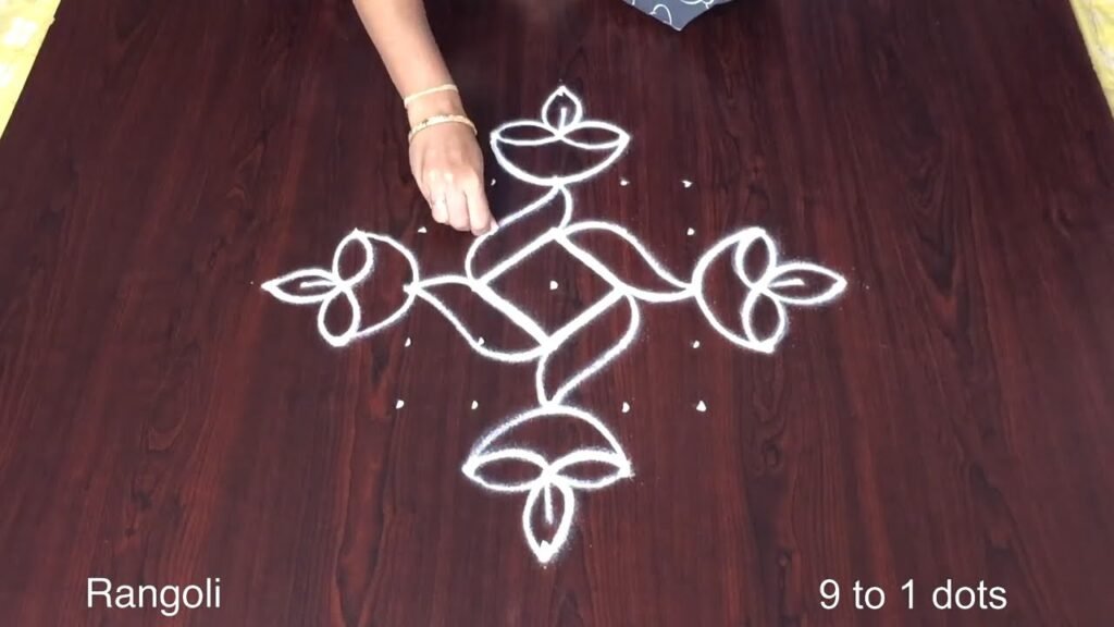 Diwali flower rangoli