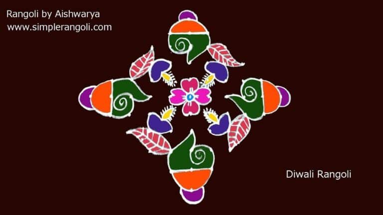 Diwali conch muggulu