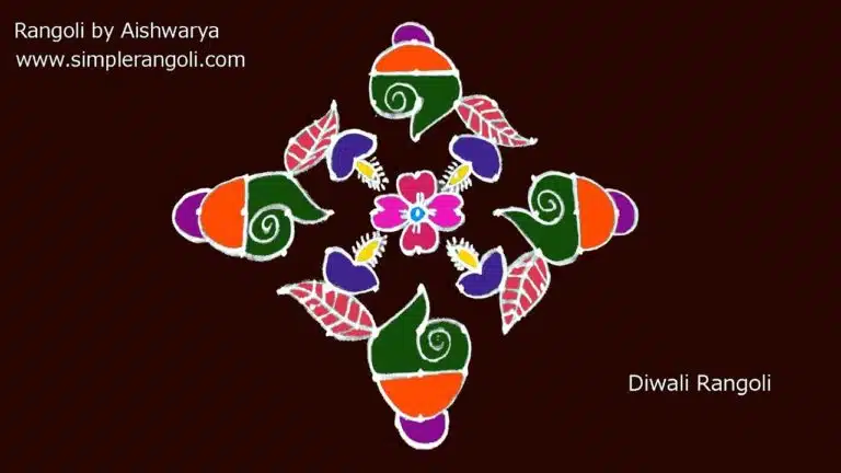 Diwali conch muggulu