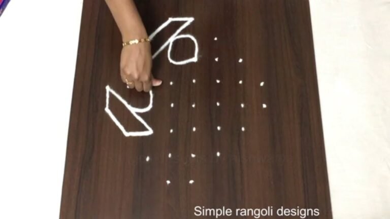 8-to-2 dot Diwali kolam