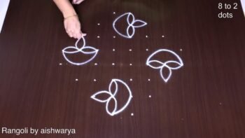 Diya Rangoli Designs for Home