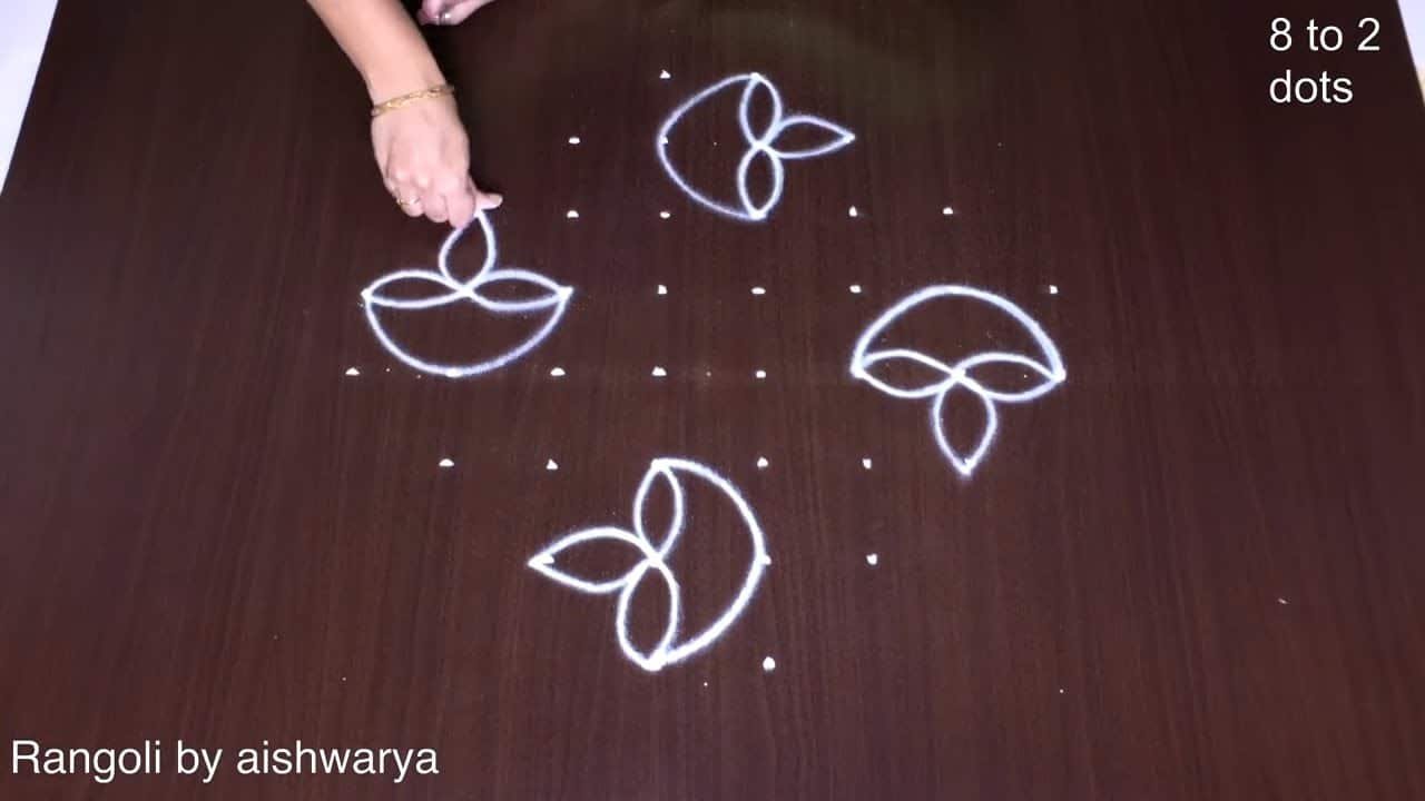 Diya Rangoli Designs for Home